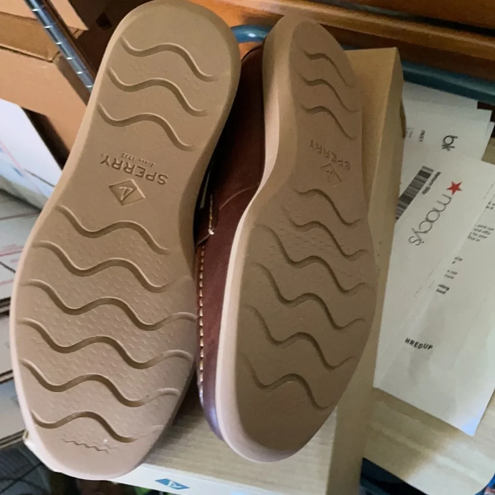 Sperry Brown Leather Penny Loafers